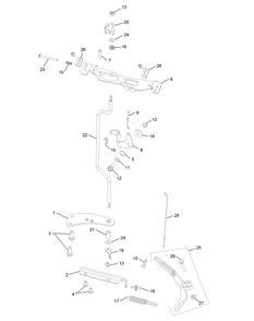 Kohler Cv732-3015 Engine Controls Diagram and Parts List for Z-FORCESZ60 (53FJD-53FJD050)(2015) Cub Cadet Lawn Tractor